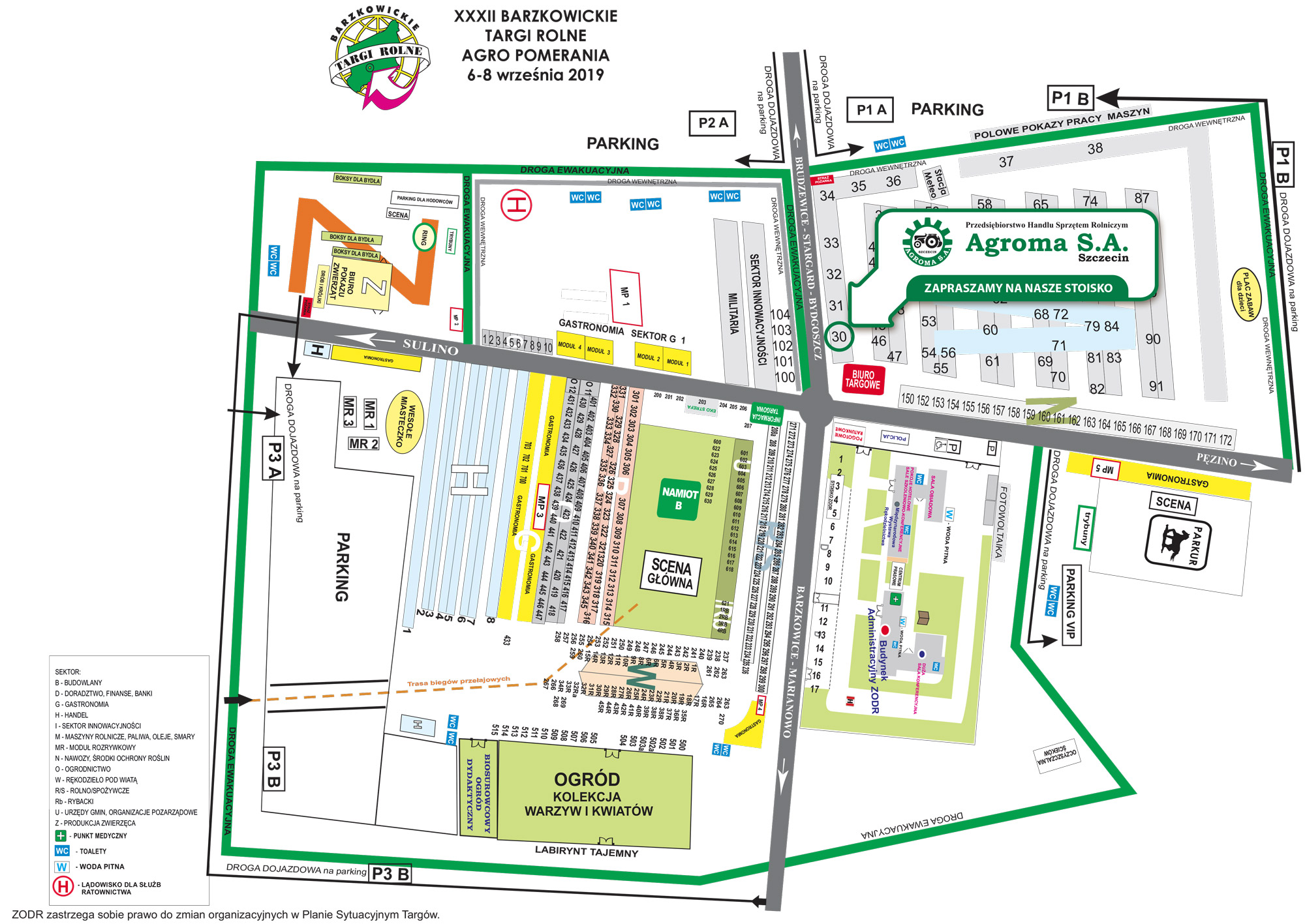 Barzkowice - stoisko Agromy Szczecin